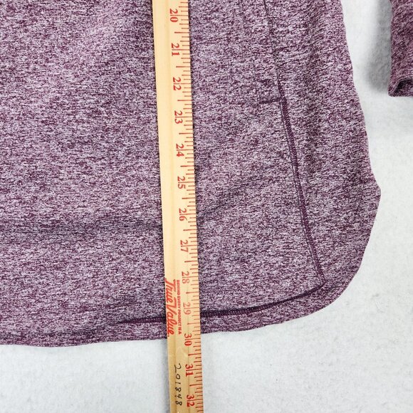 Duluth Trading Sweater Womens Small Purple Heathered Turtleneck Pullover Tunic - Picture 7 of 10